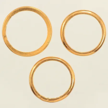 Tre ringar, gravyr, 23K  Vikt: 14,8 g