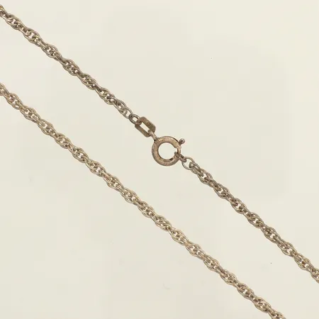 Kedja, längd 45cm, bredd 2,4mm, sliten, silver 925/1000 Vikt: 6,4 g