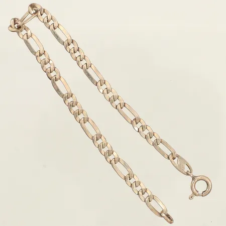 Armband Figaro, längd 18cm, bredd 4,2mm, silver 925/1000  Vikt: 4,3 g