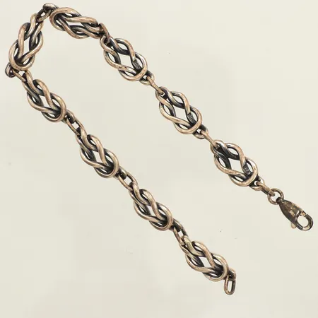 Armband, längd 19,5cm, bredd 1-7,9mm, silver Vikt: 13,2 g