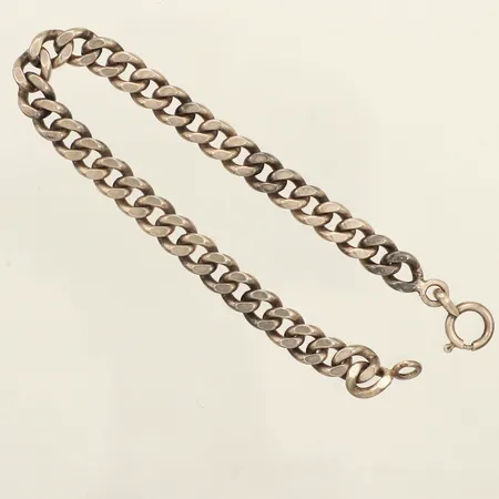 Armband Pansar, längd 17,5cm, bredd 6,3mm, 830/1000 silver  Vikt: 15,6 g