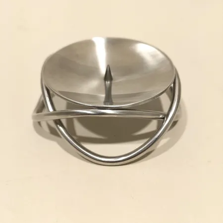 Ljusstake, Georg Jensen, Glow, Maria Berntsen, rostfritt stål, höjd ca 36mm, Ø ca 8,5cm Vikt: 0 g