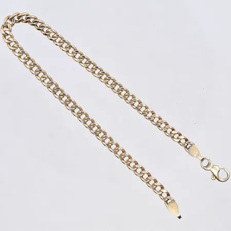 Armband Pansar, längd 20,5 cm, bredd 4 mm, 14K. Vikt: 4,3 g