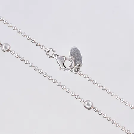 Kedja kullänk, Guldfynd, märke Sahara silver, längd 95 cm, bredd 2-4 mm, silver 925/1000. Vikt: 15,5 g