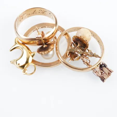 Diverse guld, 18k Vikt: 16 g
