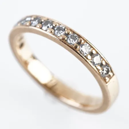 Ring m diamanter 0,36ct enligt gravyr, stl 16½(52), bredd 3mm, 18k, gravyr Vikt: 3,8 g