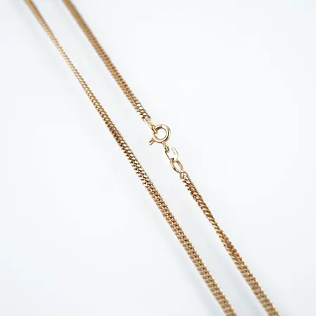 Halskedja, pansar, 45cm, bredd 2,5mm, 18k Vikt: 8,6 g