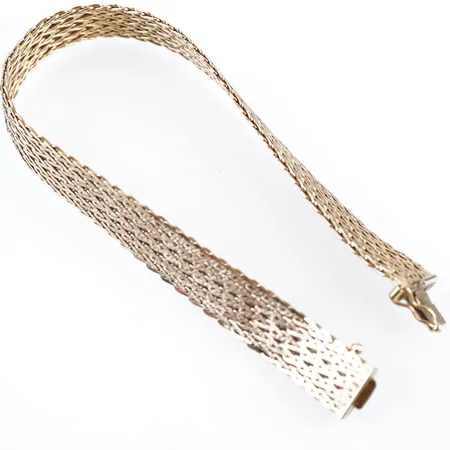 Armband, 19,5cm, bredd 10mm, 18k Vikt: 21 g