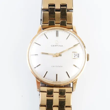 Herrur Certina, manuell, 34mm, 14k