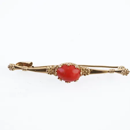 Brosch, 18k, defekt Vikt: 1,6 g