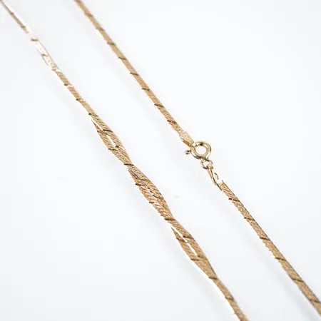 Collier, 42cm, bredd 5mm, 18k Vikt: 5 g