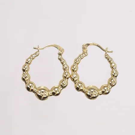 Ett par örhängen, creoler, Ø20mm, bredd 2-5mm, ihåliga, 18K Vikt: 2,2 g