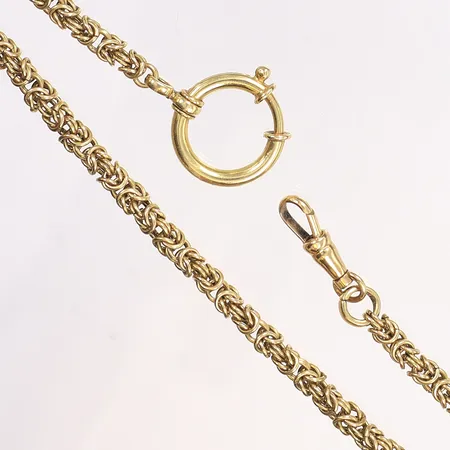 Klockkedja kejsarlänk, 32cm, bredd 4mm, 18K 28,7g