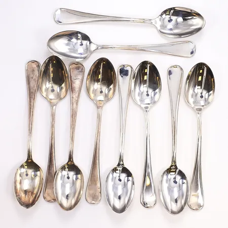10 teskedar, silver 830/1000 Vikt: 138,3 g