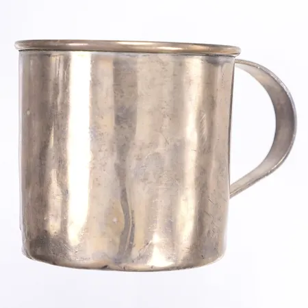 Mugg, höjd 6cm, Ø6cm, bucklig, silver 830/1000 Vikt: 80,5 g