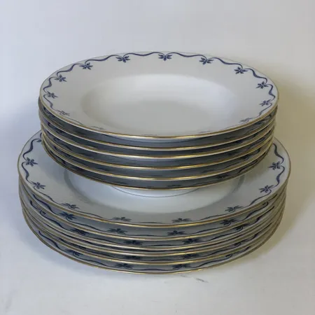 6 mattallrikar, 6 djupa mattallrikar, Rörstrand modell Mårbacka, bruksslitage Skickas med postpaket.