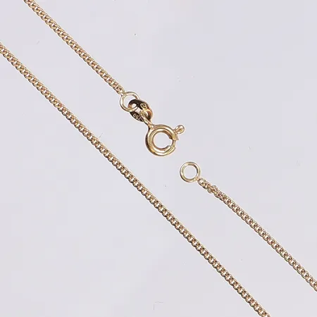 Halskedja pansar, 36cm, bredd 1mm, 18K Vikt: 2,3 g