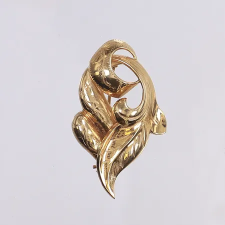 Brosch, 44x27mm, tillv. G. Dahlgren & Co, Malmö 1959, 18K Vikt: 4,2 g