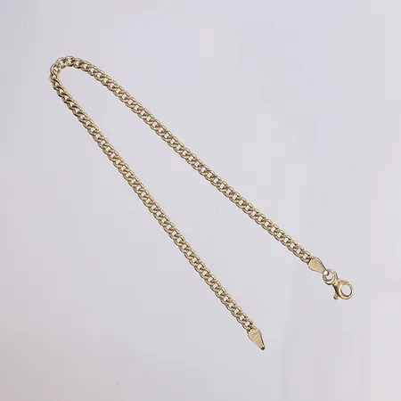 Armband pansar, 18cm, bredd 3mm, ihålig, 14K Vikt: 2 g