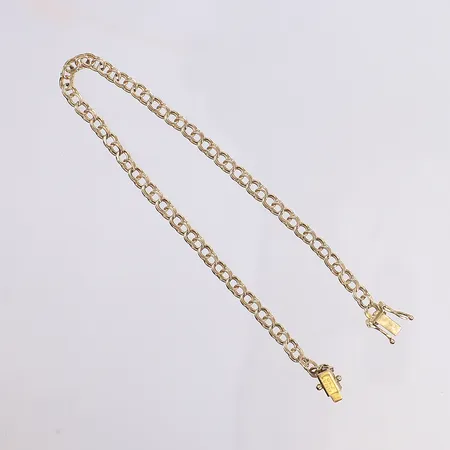 Armband Bismarck, 20,5cm, bredd 3mm, slitage, 18K Vikt: 4,6 g