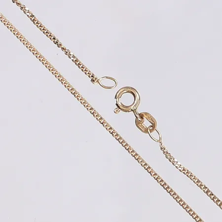 Halskedja pansar, 36cm, bredd 1mm, 18K Vikt: 2,2 g