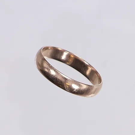 Ring, slät, stl 19¼, bredd 4mm, 9K Vikt: 2,7 g