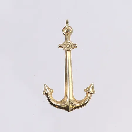 Hänge ankare, 32x17mm, ihålig, 18K Vikt: 1 g