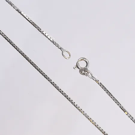 Halskedja, Venezia, 42cm, bredd 1,3mm, vitguld, 18K Vikt: 5,9 g