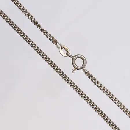 Halskedja, pansar, längd 61cm, bredd 2mm, silver 925/1000 Vikt: 7,2 g