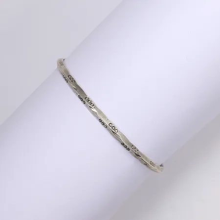 Armband med dekor, Ø70, bredd 4mm,  Vikt: 11,7 g