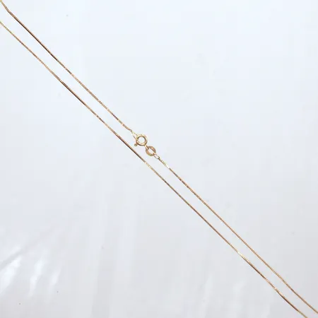 Kedja, Venezia, längd 41,5cm, bredd, 0,70mm, 18k  Vikt: 2,1 g