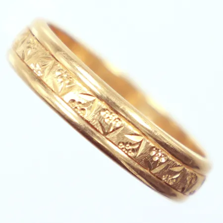 Ring Ø20½, 18k  Vikt: 7 g