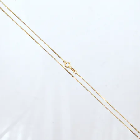 Halskedja, Venezia , längd 40cm, bredd 0,7mm, 18k  Vikt: 1,7 g