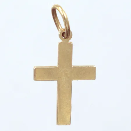 Kors, 2cm, 14k  Vikt: 0,8 g
