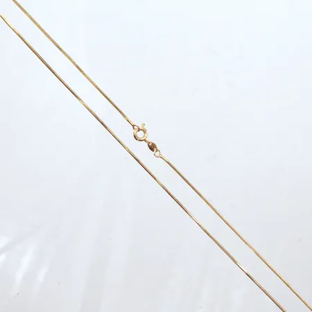 Halskedja ormlänk, längd 47cm, bredd 1mm, 18k Vikt: 5,1 g