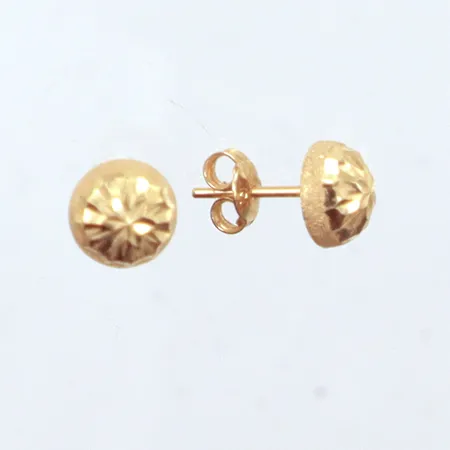 Ett par örhängen 1,4cm, 18k  Vikt: 1,2 g