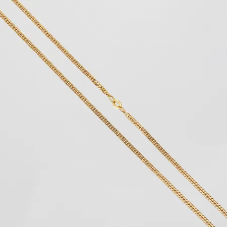 Kedja, Pansar, längd: ca.59cm, bredd: 2,1mm, Balestra, saknar lås, ojämnheter på länken, 18K Vikt: 10,7 g