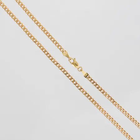 Kedja, Pansar, längd: 45,4cm, bredd: 2,8mm, ihålig, 18K Vikt: 5,8 g