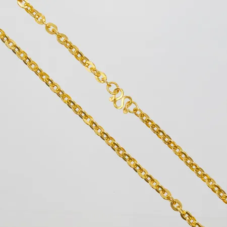 Kedja, Ankar, längd: 44,8cm, bredd: 5mm, Thaiguld, 1 Baht, ihålig, 23K Vikt: 15,2 g
