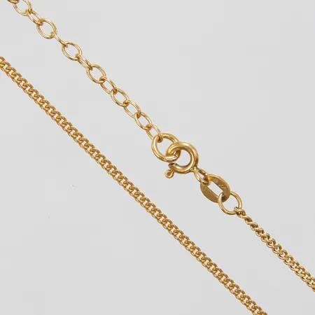 Kedja, Pansar, längd: 43,8-50cm, bredd: 1,5mm, 18K Vikt: 4,9 g