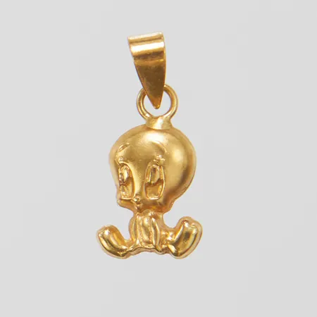 Hänge, Tweety Bird, ©WARNER BROS 2000, 15,5x7mm, 18K Vikt: 0,5 g