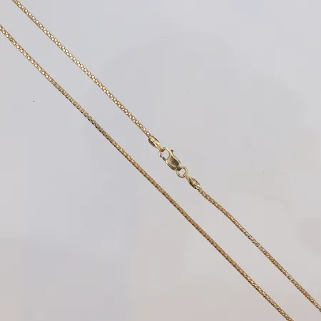 Kedja, 46cm, bredd 1mm, 18K  Vikt: 2,8 g