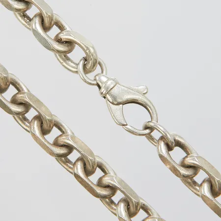 Kedja, Ankar, längd: 51,9cm, bredd: 8,5mm, repig, ostämplad, silver Vikt: 116,2 g