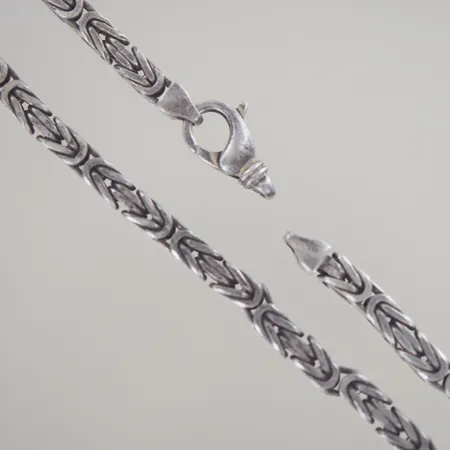 Halskedja kejsralänk, längd 50 cm, bredd 5 mm, defekt lås, silver 925/1000 Vikt: 66,7 g