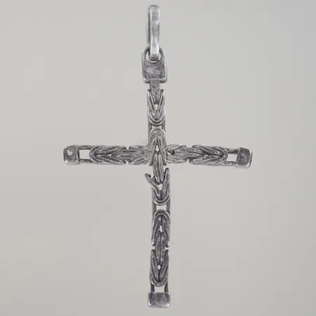 Kors kejsar, längd 6,5 cm, bredd 3,8 mm, defekt ojämn bit, silver 925/1000 Vikt: 9,4 g