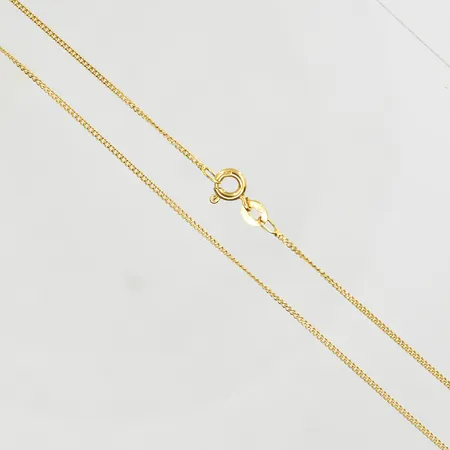 Kedja Pansar, längd 45½ cm, bredd 1 mm, 18K. Vikt: 2,1 g