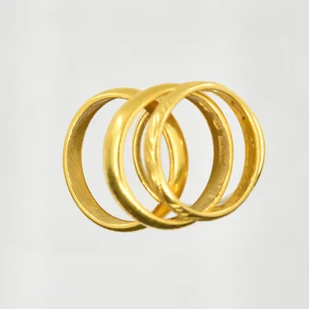 Diverse defekt guld, gulguld/vitguld, 23K. Vikt: 27,3 g