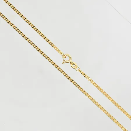 Kedja Pansar, längd 60½ cm, bredd 2 mm, 18K. Vikt: 9,6 g