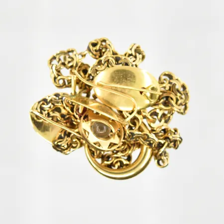 Diverse defekt guld med stenar, 18K. Vikt: 24,9 g