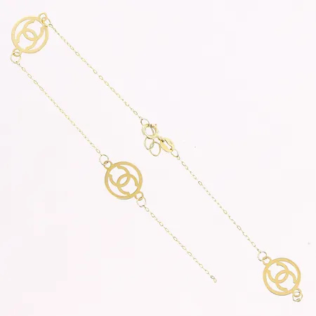 Armband, 19cm, defekt länk, OBS! Ej märkesdesign, 14K Vikt: 0,8 g
